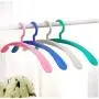 10pcs Random Color Strong Anti-Slip Wide Shoulder Plastic Shirts Clothes Hanger,Half-Moon Arched Simple Design Colorful Coats Hanger Rack 10pcs Random Color Strong Anti-Slip Wide Shoulder Plastic Shirts Clothes Hanger,Half-Moon Arched Simple Design Colorful Coats Hanger Rack