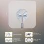 Set of 12 Wall Hooks 13lb(Max), Waterproof and Oilproof, Bathroom Kitchen Heavy Duty Self Adhesive Hooks, 304 Stainless Steel Transparent Seamless Ceiling Hooks. Set of 12 Wall Hooks 13lb(Max), Waterproof and Oilproof, Bathroom Kitchen Heavy Duty Self Adhesive Hooks, 304 Stainless Steel Transparent Seamless Ceiling Hooks.