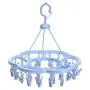 ASTRQLE 1PCS 24Clips Blue Plastic Foldable Round Shape Clip Drip Clothesline Laundry Drying Rack with Pegs Underwear Socks Drying for Clothes Hanger ASTRQLE 1PCS 24Clips Blue Plastic Foldable Round Shape Clip Drip Clothesline Laundry Drying Rack with Pegs Underwear Socks Drying for Clothes Hanger
