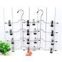 4 Layers Stainless Steel Multifunctional Clothes Hangers Pants Storage Hangers Cloth Rack Multilayer Home Storage Cloth Hanger 2pcs
