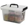 Kekow 6 L Clear Storage Latch Box, 4-Pack Kekow 6 L Clear Storage Latch Box, 4-Pack