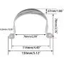 2.5inch(inner width 75mm) /3inch (inner width 100mm) Two Hole Stainless Steel U-Tube Clamp Connecting Ring Hose Clamp-Bracket Stainless Steel Tube Strap Tension Clip-Heavy Duty Rigid Pipe Strap Clamp 5Pcs(73mm)