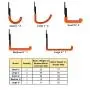 Garage Hooks Wall Hooks, Heavy Duty Bike Hanger Broom Holder Wall Mount, Wall Hooks for Hang Garden Tools, Garage Tools, Bikes, Ropes, Ladders, Bulk Items 8PCS