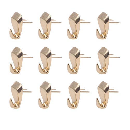 LEE House Double Needle Push Pin Hanger,Golden Plating Finish,Piece 12 LEE House Double Needle Push Pin Hanger,Golden Plating Finish,Piece 12
