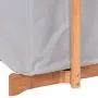 Bamboo Laundry Hamper Garment Hanger Storage Rack Hanging Clothes Household Laundry Clothesline Storage Clothing Closet Racks, Iron, Garment, Apparel, Indoor, Washing Line, Wood, Wooden, Inside