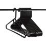 Neaties American Made Black Super Heavy Duty Plastic Hangers, Plastic Clothes Hangers Ideal for Everyday Use, Clothing Standard Hangers, 12pk