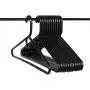 Neaties American Made Black Super Heavy Duty Plastic Hangers, Plastic Clothes Hangers Ideal for Everyday Use, Clothing Standard Hangers, 12pk