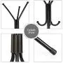 Vaorwne Standing Entryway Coat Rack Coat Tree Hat Hanger Holder Jacket Umbrella Tree Stand Base Metal Children Coat Rack Clothes Tree Hat Hanger Hat Rack Coat Racks Stand for Coats (Black)