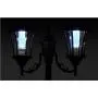 Sun-Ray 312007 Martens 2-Head Solar LED Lamp Post & Planter, with Plant Hanger, 7, Black, Batteries Included