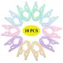Puchin 10 PCS Travel Hangers Folding Hangers Portable Clothes Hangers Foldable, Non-Slip, Lightweight for Home and Travel