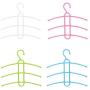 10pcs Random Color Multifunctional Creative Fishbone Anti-Skid Multi Layers Clothes Hanger Plastic Scarf Clothes Hangers Hangers Storage Racks