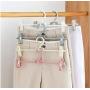 10pcs Random Color Multifunction Plastic Non-Slip Clothes Hanger Skirt Kid Clothes Stand Colorful Clothes Hanger for Baby Child