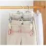 10pcs Random Color Multifunction Plastic Non-Slip Clothes Hanger Skirt Kid Clothes Stand Colorful Clothes Hanger for Baby Child