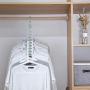 NAYI Clothes Hanger Clothes 9 Hole Towel Hook Closet Organizer Plastic Storage Rack