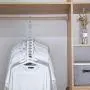 NAYI Clothes Hanger Clothes 9 Hole Towel Hook Closet Organizer Plastic Storage Rack