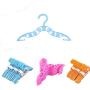 EORTA 30 Pack Baby Clothes Hangers Plastic Nursery Hangers Space Saving Small Clothes Garment Trousers for Infant, Baby, Newborn, Toddlers, Blue, Pink, Orange