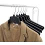 Hanger Central Heavy-Duty Black Plastic Closet Department Store Coat Hangers, 17 Inch, 50 Pack