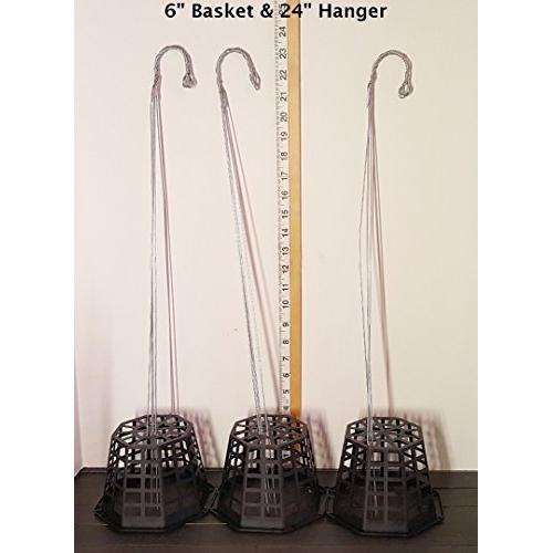 6 Ultimate Orchid Basket w/24 Hangers (6 Pack) Sophies Orchids