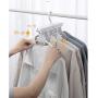Clothes Hangers Multi-Function 5 Hook Coat Pants Drying Rack Plastic Storage Hanger Space Saving Organizer Hangers for Clothes