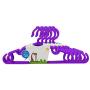 shlutesoy 5Pcs Kids Clothes Hangers Baby Trouser Coat Bar Drying Rack Plastic Hangers - Green