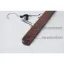 Topline Classic Wood Pants/Skirt Clamp Hangers - Mahogany Finish (10 Pack)