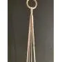 Vintage style macrame plant hanger, vintage pattern plant hanger with wood beads Vintage style macrame plant hanger, vintage pattern plant hanger with wood beads