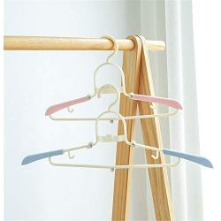 Iddefee Clothes Hanger 10 Sets of Magic Folding Plastic Drying Rack Multi-Function Retractable Drying Clothes Hanging Pants Hangers (Color : A, Size : 22.5X(37~50) cm)