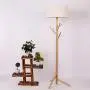 Floor Lamp, Sanguinesunny Solid Wood Tree Hanger Floor Lamp Light Fixture Indoor Bedroom for Clothes Scarves and Hats,Coat Hangers,Coat Rack,110V-220V