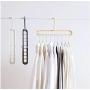 9 Holes Clothes Hanger Plastic Storage Rack Wardrobe Clothing Organizer Coat Hook 10pcs Random Color