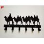 Cartoon Metal Home Wall Decorativefor 6 Hooks Hanger Organizer for Cloth Bag Key