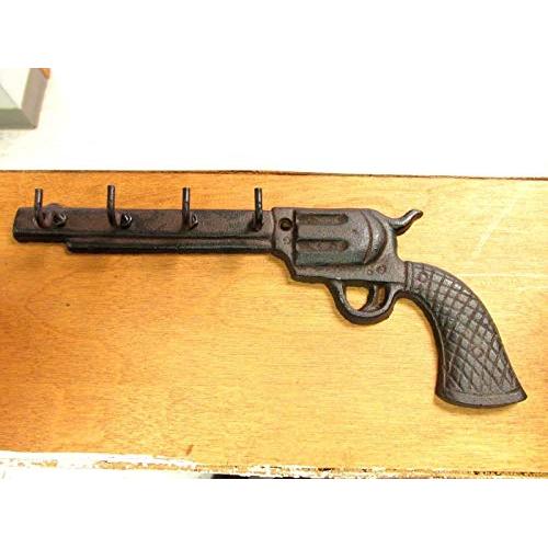 PISTOL HAND GUN HUNTING CABIN MAN CAVE SHE SHED HOOK TOOL HANGER