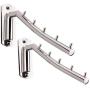 Adromy Folding Wall Mounted Clothes Hanger, Stainless Steel Clothes Holder Swing Arm Closet Drying Rack Clothing Hanging System Heavy Duty Closet Storage Organizer 2 Pack Adromy Folding Wall Mounted Clothes Hanger, Stainless Steel Clothes Holder Swing Arm Closet Drying Rack Clothing Hanging System Heavy Duty Closet Storage Organizer 2 Pack
