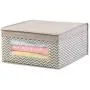 mDesign Soft Stackable Fabric Closet Storage Organizer Holder Boxes - Clear Window, Attached Lid, for Child/Kids Room, Nursery - Chevron Zig-Zag Print - Small, 4 Pack - Taupe/Natural mDesign Soft Stackable Fabric Closet Storage Organizer Holder Boxes - Clear Window, Attached Lid, for Child/Kids Room, Nursery - Chevron Zig-Zag Print - Small, 4 Pack - Taupe/Natural