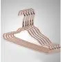 Wifehelper 5PCS Clothes Hanger Aluminum Non-Slip Hanger for Everyday Standard Use, Space Saving Clothes Hangers(Rose Golden)