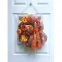 Pumpkin Window Distressed Frame Wreath, Fall Autumn Door Hanger, Window Frame Floral Decor, Pumpkin, Home Design Pumpkin Window Distressed Frame Wreath, Fall Autumn Door Hanger, Window Frame Floral Decor, Pumpkin, Home Design