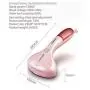 ZZYJYALG Hanging Ironing Machine Plastic Metal Handheld Transparent Water Tank Large Capacity High Temperature Curtains Travel Household Cotton Ironing Portable Bed Sheets Dormitory (Pink)