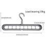 Casemall 4 PCS Space Saving Hangers, Multi-Functional 9 in 1 Magic Clothes Hangers Closet Organizer, Foldable Space Saving Hangers