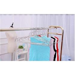 10pcs Stainless Steel Thick 3.2mm Hangers Clothes Pegs Adults Hanger