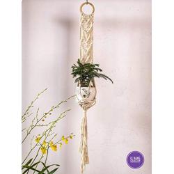 Le Hang Set of 2 Handmade Macrame Plant Hanger| Set of 2 Indoor Hanging Planter