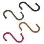 S Hooks, 4 Pack S Shaped Hooks Stainless Steel Solid Bold Handmade Weaved Hangers Hanging Hooks for Kitchen, Closet, Bathroom, Garden, Office, Outdoor (Small 2.4'', B)