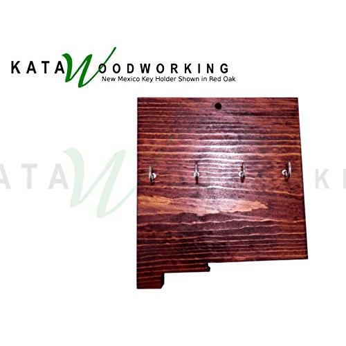 New Mexico Key Holder for Wall - Wood Wall Mount cut out cutout wall hanger- Handmade
