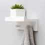 Wall Mounted Shelf Coat Hooks - Entryway Shelf with Hooks,2 Hooks 9 inches,Hanging Book Shelves with Hat Racks Wall Storage Shelf with Hooks Hanging Shelf with Holder for Bedroom, Kitchen, Bathroom Wall Mounted Shelf Coat Hooks - Entryway Shelf with Hooks,2 Hooks 9 inches,Hanging Book Shelves with Hat Racks Wall Storage Shelf with Hooks Hanging Shelf with Holder for Bedroom, Kitchen, Bathroom