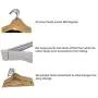 Pillowtex Wood Suit Clothes Closet Hanger w/Bar - Set of 20 Walnut Finish Hangers Pillowtex Wood Suit Clothes Closet Hanger w/Bar - Set of 20 Walnut Finish Hangers