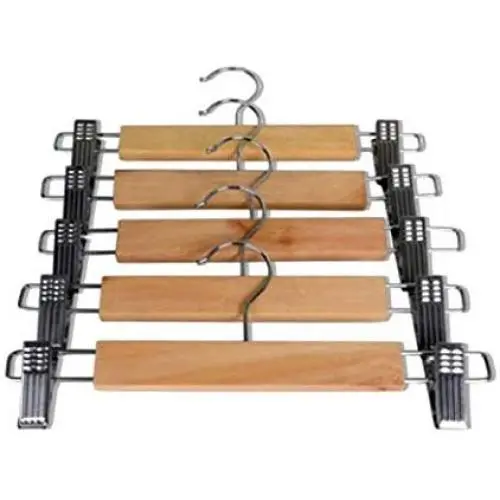 Portable 10Pc Multifunction Skirt Clip Solid Wood Clothes Hanger Pants Folder Anti-Skid Trousers Rack Portable 10Pc Multifunction Skirt Clip Solid Wood Clothes Hanger Pants Folder Anti-Skid Trousers Rack