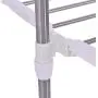 Heize best price Sliver Color Folding Drying Rack Extendable Rolling Storage Hanger Adjustable Laundry Clothes (U.S. Stock)