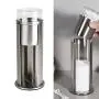 TOPBATHY Stainless Steel Cotton Swabs Storage Boxes Swab Holder Desktop Cosmetic Cotton Pads Storage Boxes Containers with Lid TOPBATHY Stainless Steel Cotton Swabs Storage Boxes Swab Holder Desktop Cosmetic Cotton Pads Storage Boxes Containers with Lid