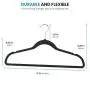 Rubber Coated Plastic Hangers, 25pk Non Slip Plastic Coat Hangers, Strong & Durable, Ultra Slim Space Saving, 360° Swivel Hook, Anti Slip Rubber Hanger, Rubberized Hanger, Shed-Free/Non Velvet Hangers Rubber Coated Plastic Hangers, 25pk Non Slip Plastic Coat Hangers, Strong & Durable, Ultra Slim Space Saving, 360° Swivel Hook, Anti Slip Rubber Hanger, Rubberized Hanger, Shed-Free/Non Velvet Hangers