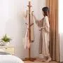 Angels home Coat Stand Clothes Rack Wooden Hooks Coat Racks Free Standing Coat and Hat Stand Tree Clothes Stand Entryway Hallway Coat Hanger