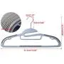 BATHWA Non-Slip Clothes Hanger Space Saving Strong and Durable Coat Hangers with 360° Chrome Swivel Hook, 50 Pack, Blue/Gray (50 Pack, Grey) BATHWA Non-Slip Clothes Hanger Space Saving Strong and Durable Coat Hangers with 360° Chrome Swivel Hook, 50 Pack, Blue/Gray (50 Pack, Grey)