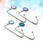 Cabilock 4PCS Safe Durable Trend Fashion Purse Hook Handbag Holder Bag Table Hook Handbag Hanger Hook Schoolbag Hook
